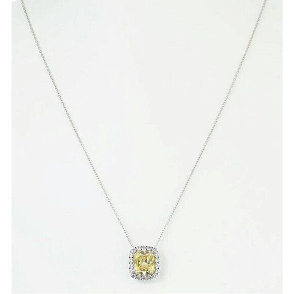 Savvy Cie NWOT Lab Created Canary and CZ
Luxury Pendant - Picture 2 of 6